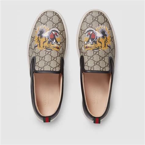 gucci tiger flats|gucci tiger slip on.